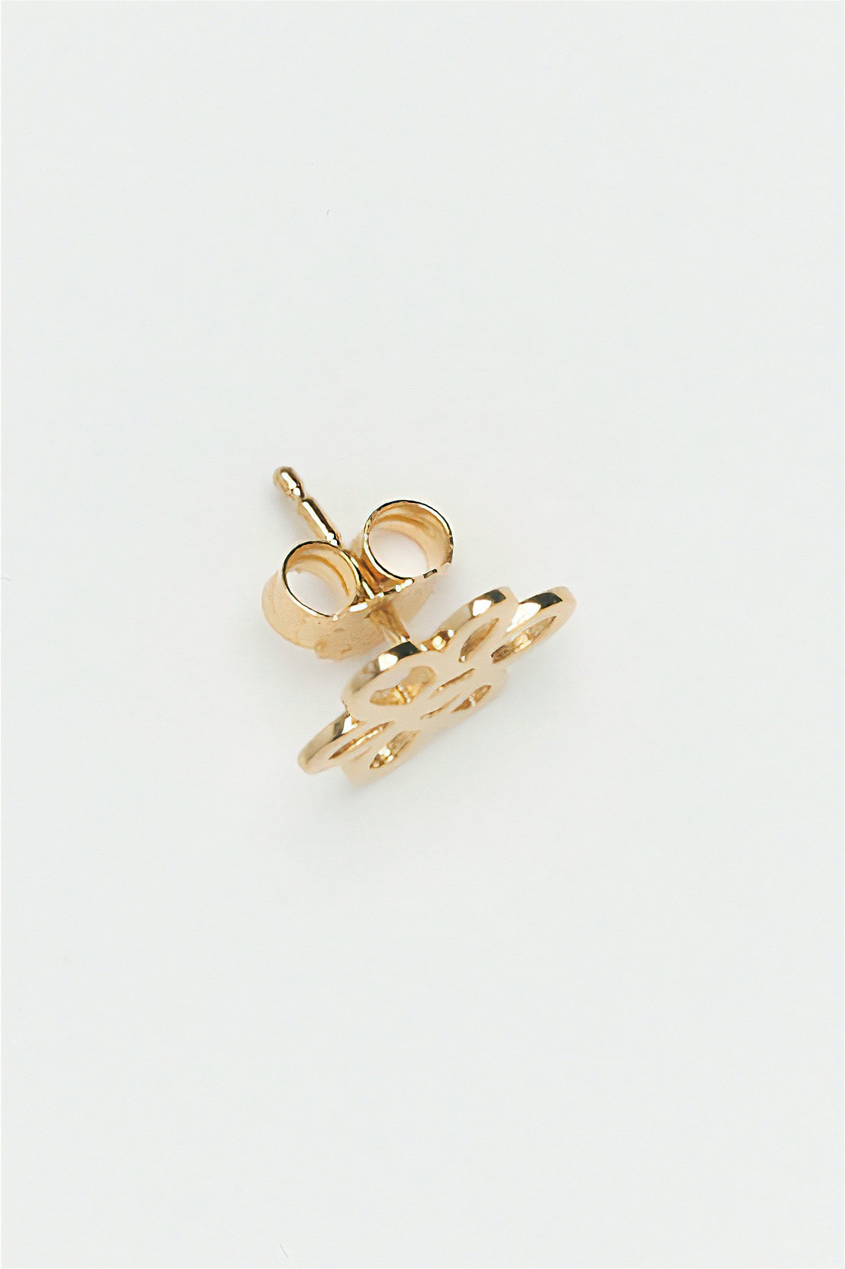 The OUTLINE GESTURE STUD - GOLD available online with global shipping, and in PAM Stores Melbourne and Sydney.