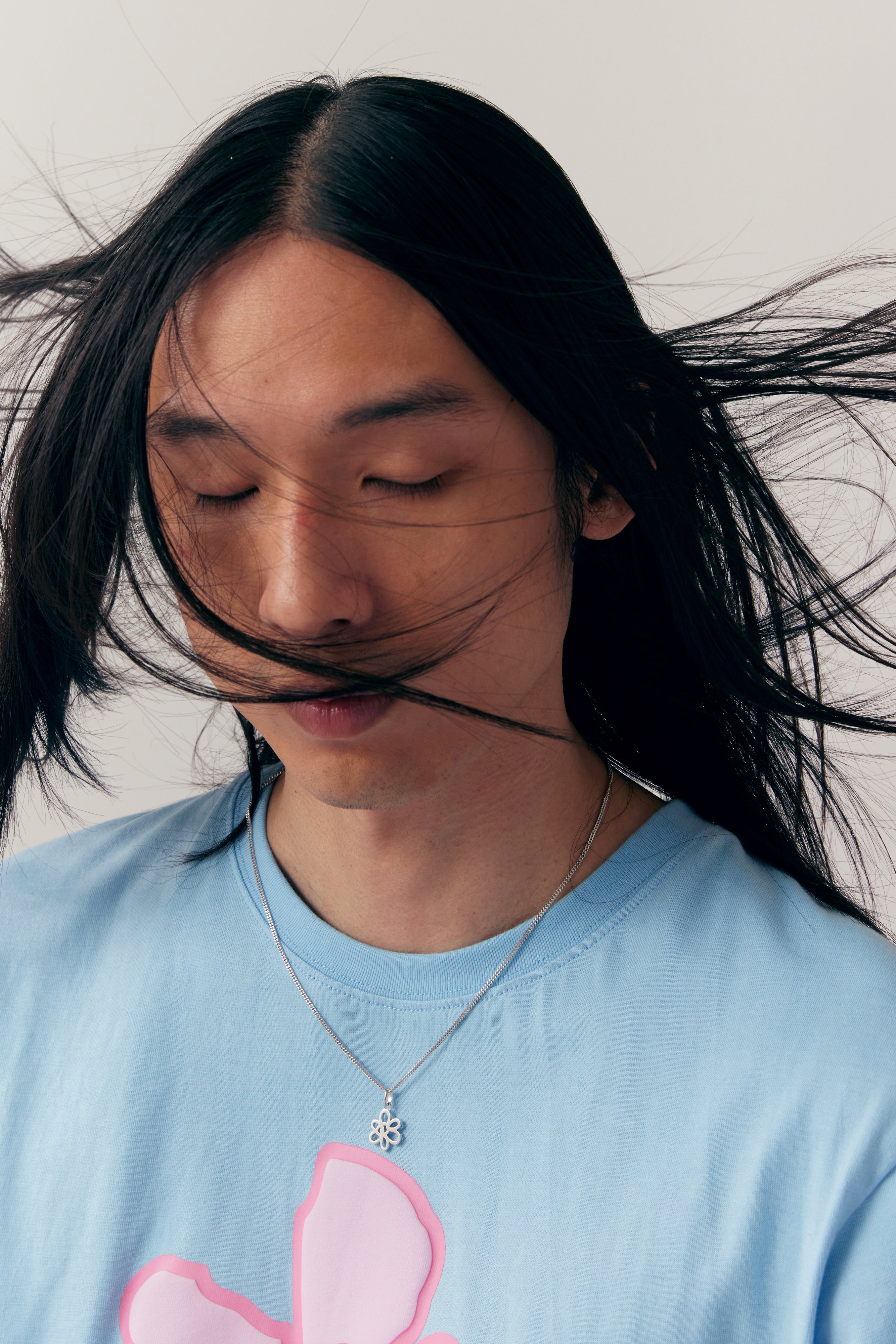 The OUTLINE GESTURES NECKLACE - SILVER available online with global shipping, and in PAM Stores Melbourne and Sydney.