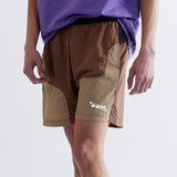 The LUNACY FREE WHEELING TRACK SHORTS - BROWN available online with global shipping, and in PAM Stores Melbourne and Sydney.