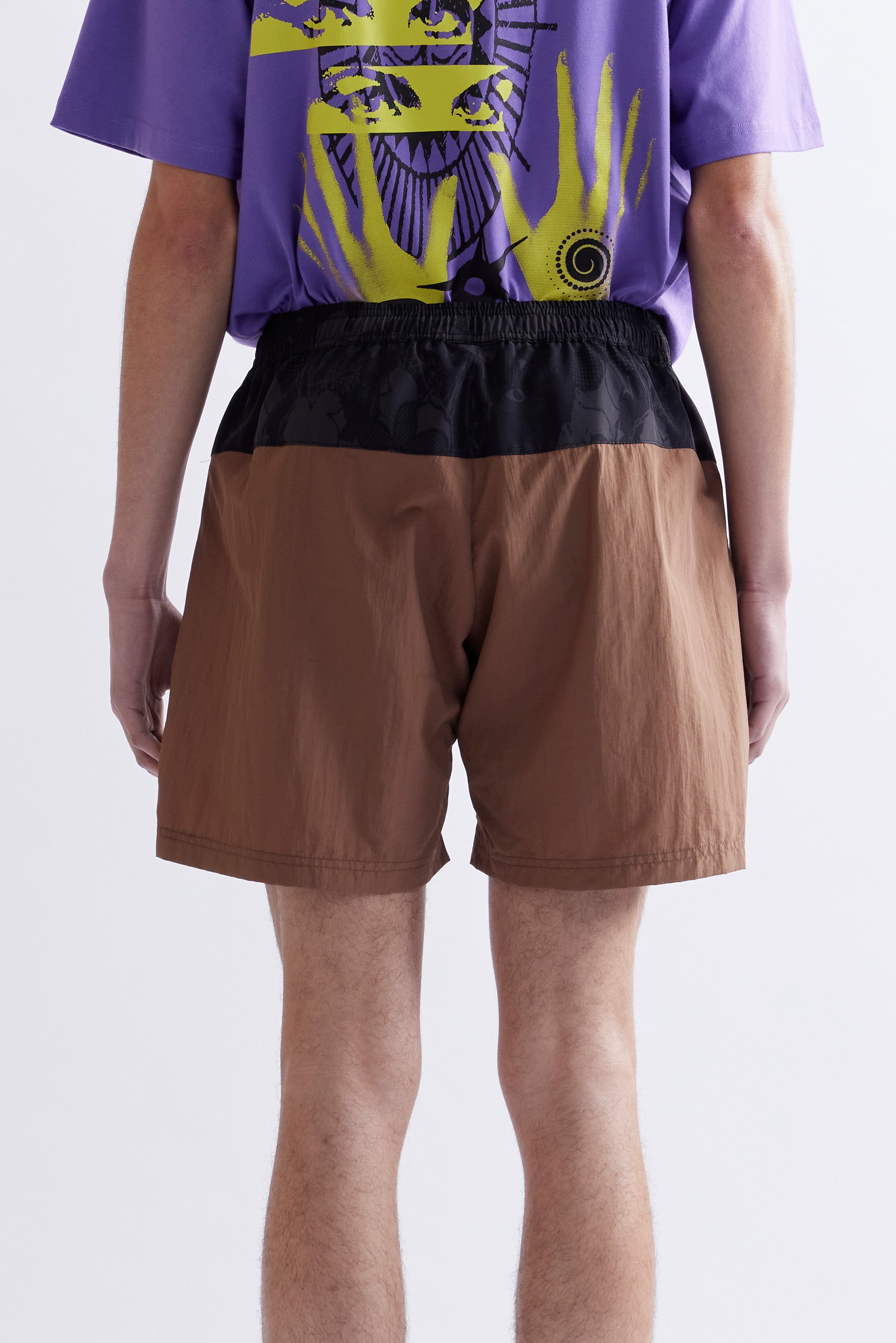 The LUNACY FREE WHEELING TRACK SHORTS - BROWN available online with global shipping, and in PAM Stores Melbourne and Sydney.