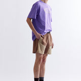 The LUNACY FREE WHEELING TRACK SHORTS - BROWN available online with global shipping, and in PAM Stores Melbourne and Sydney.