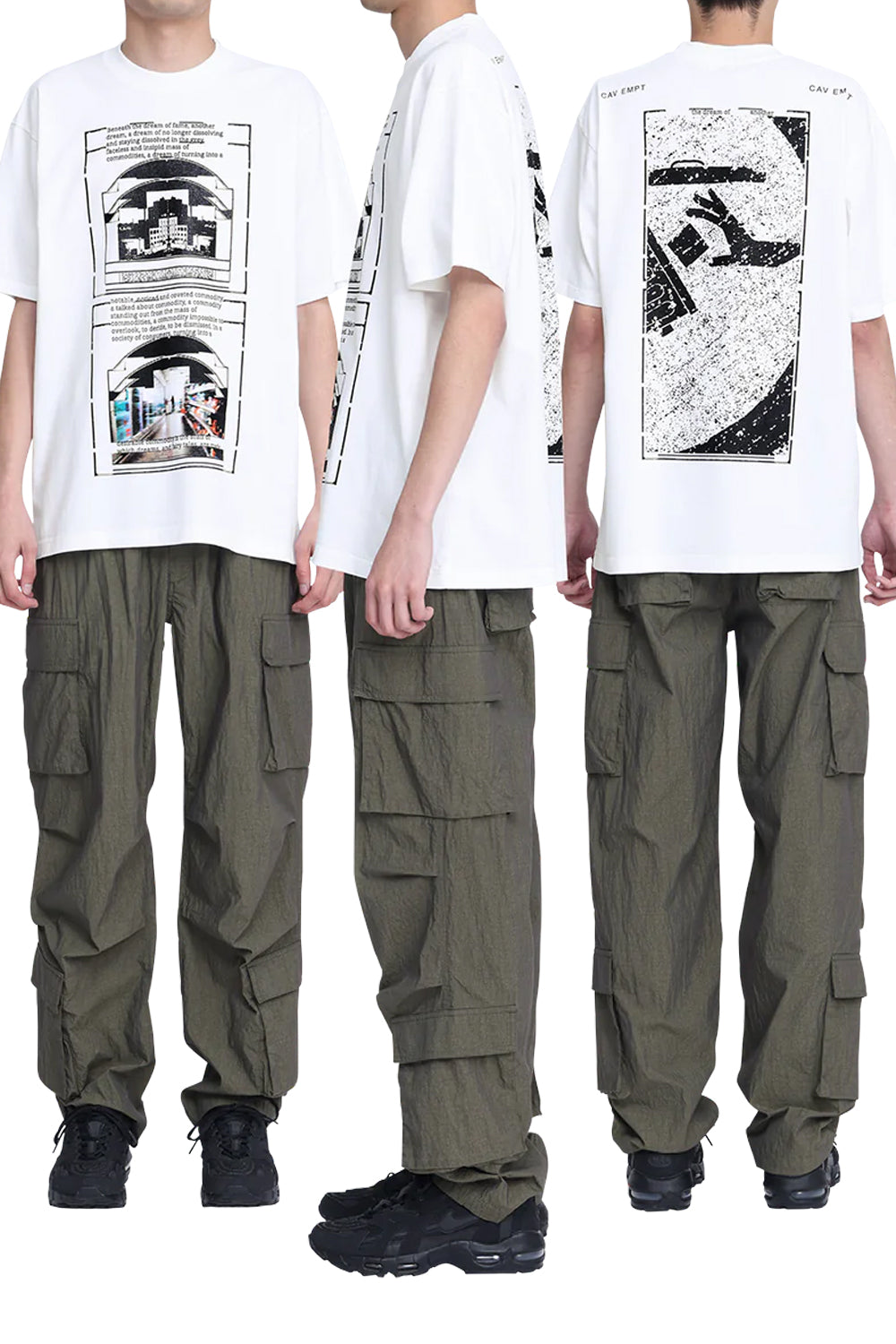 The CN FOUR CARGO POCKET PANTS available online with global shipping, and in PAM Stores Melbourne and Sydney.