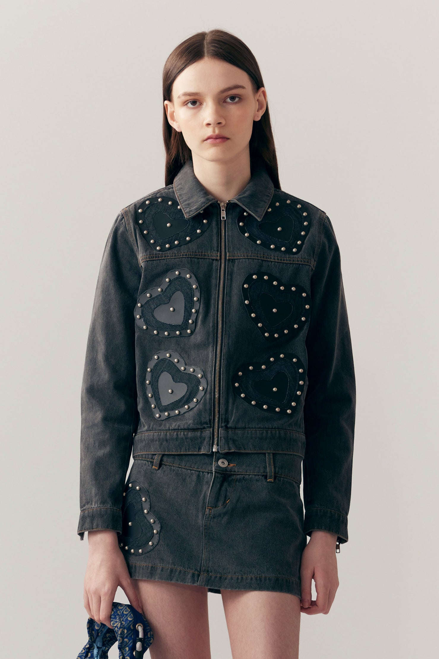 HEARTS PATCH DENIM JACKET – P.A.M. (Perks And Mini)