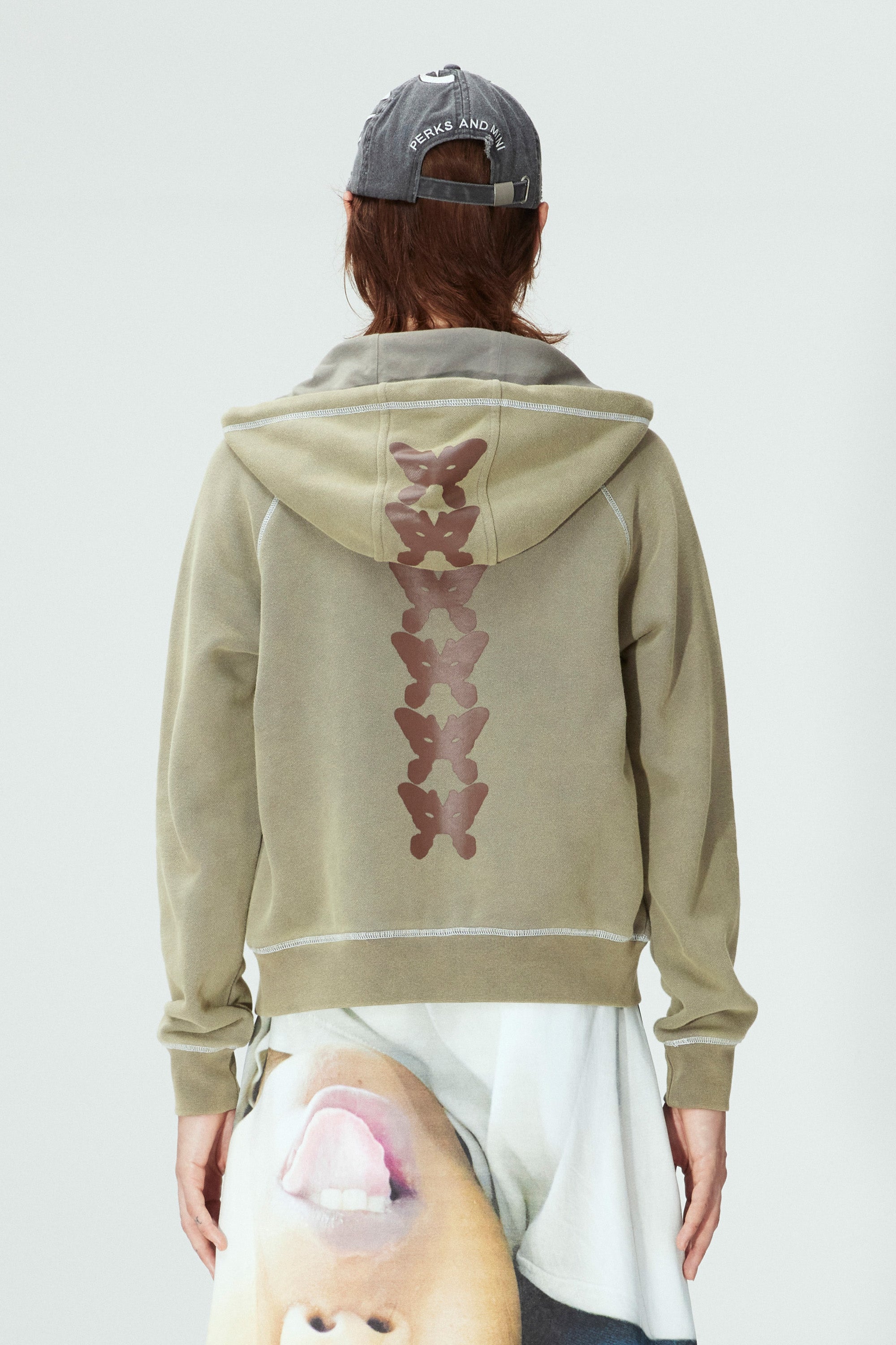 The CHERRY MOON HOODED ZIP THRU SWEAT available online with global shipping, and in PAM Stores Melbourne and Sydney.