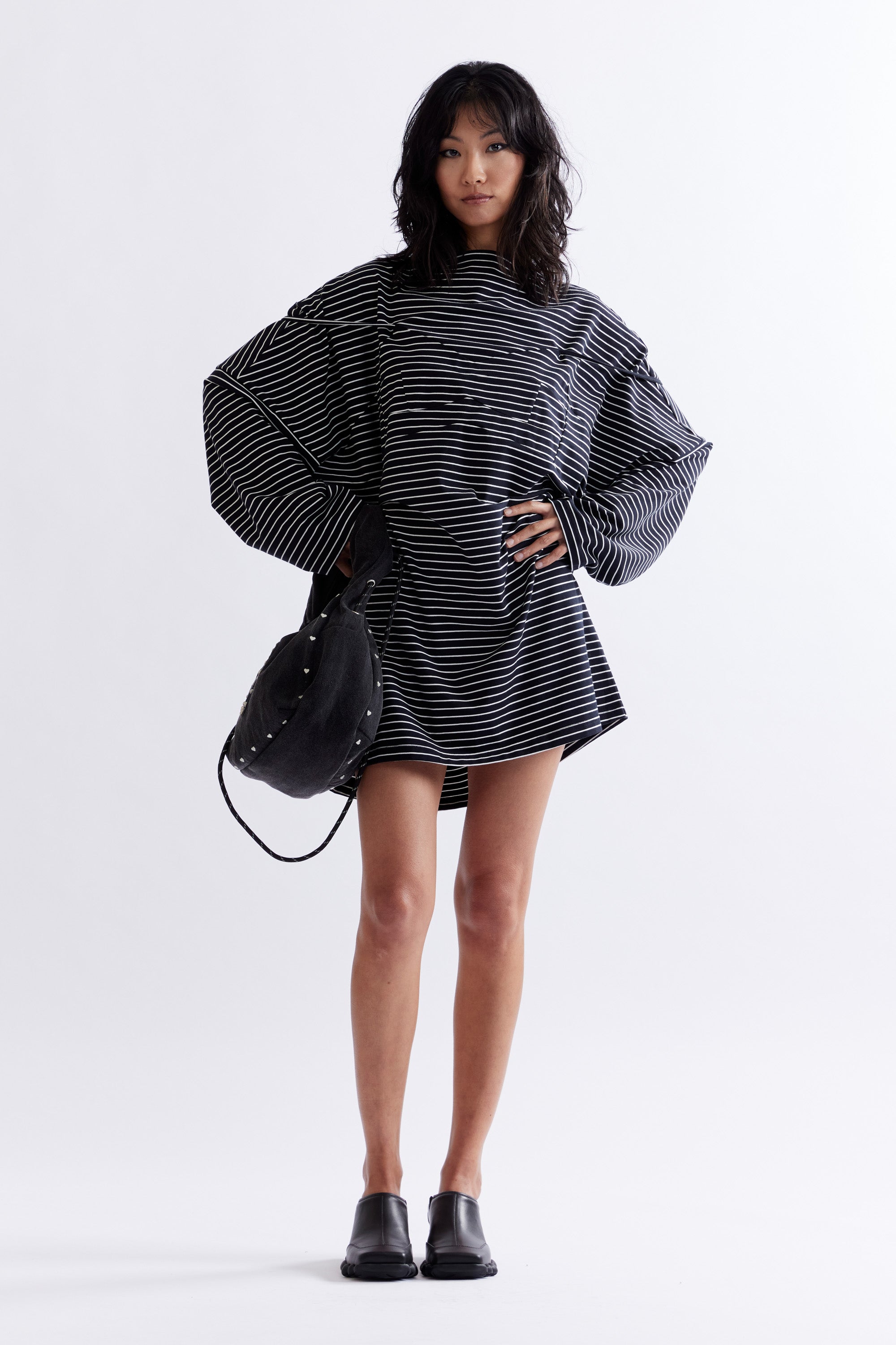 The MOON MAIDEN STRIPE DRESS available online with global shipping, and in PAM Stores Melbourne and Sydney.