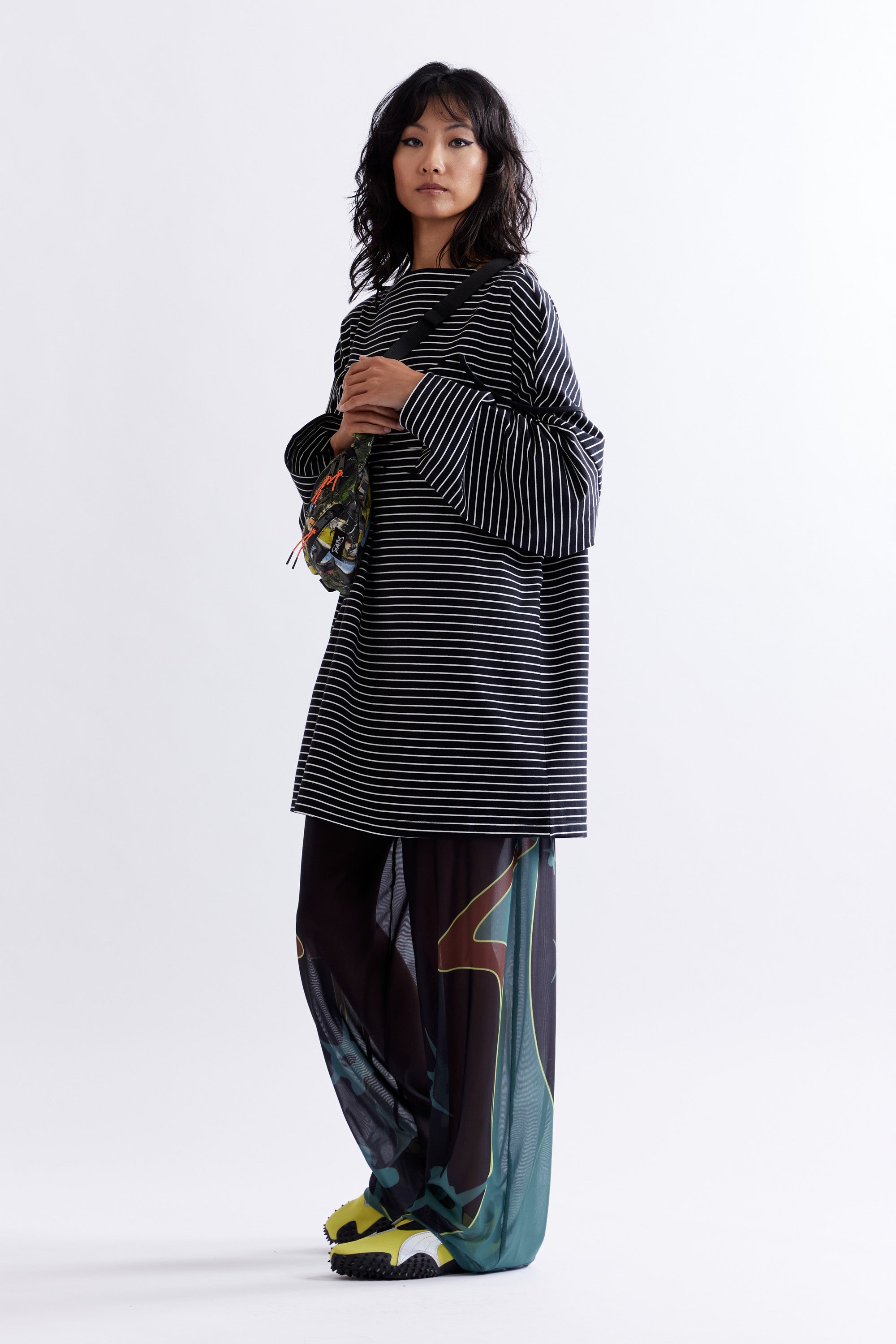The MOON MAIDEN STRIPE DRESS available online with global shipping, and in PAM Stores Melbourne and Sydney.