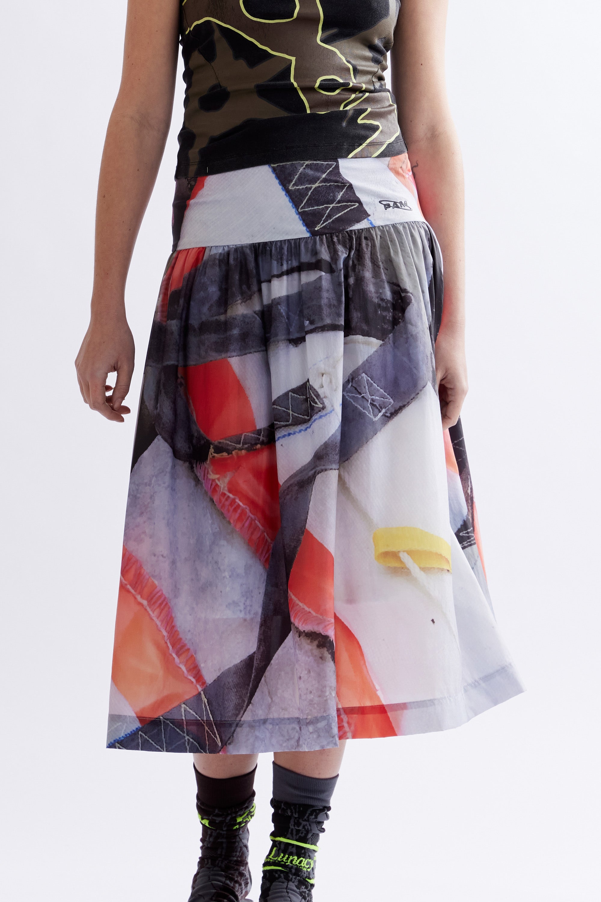 The RUE DE LANCRY MAXI SKIRT available online with global shipping, and in PAM Stores Melbourne and Sydney.