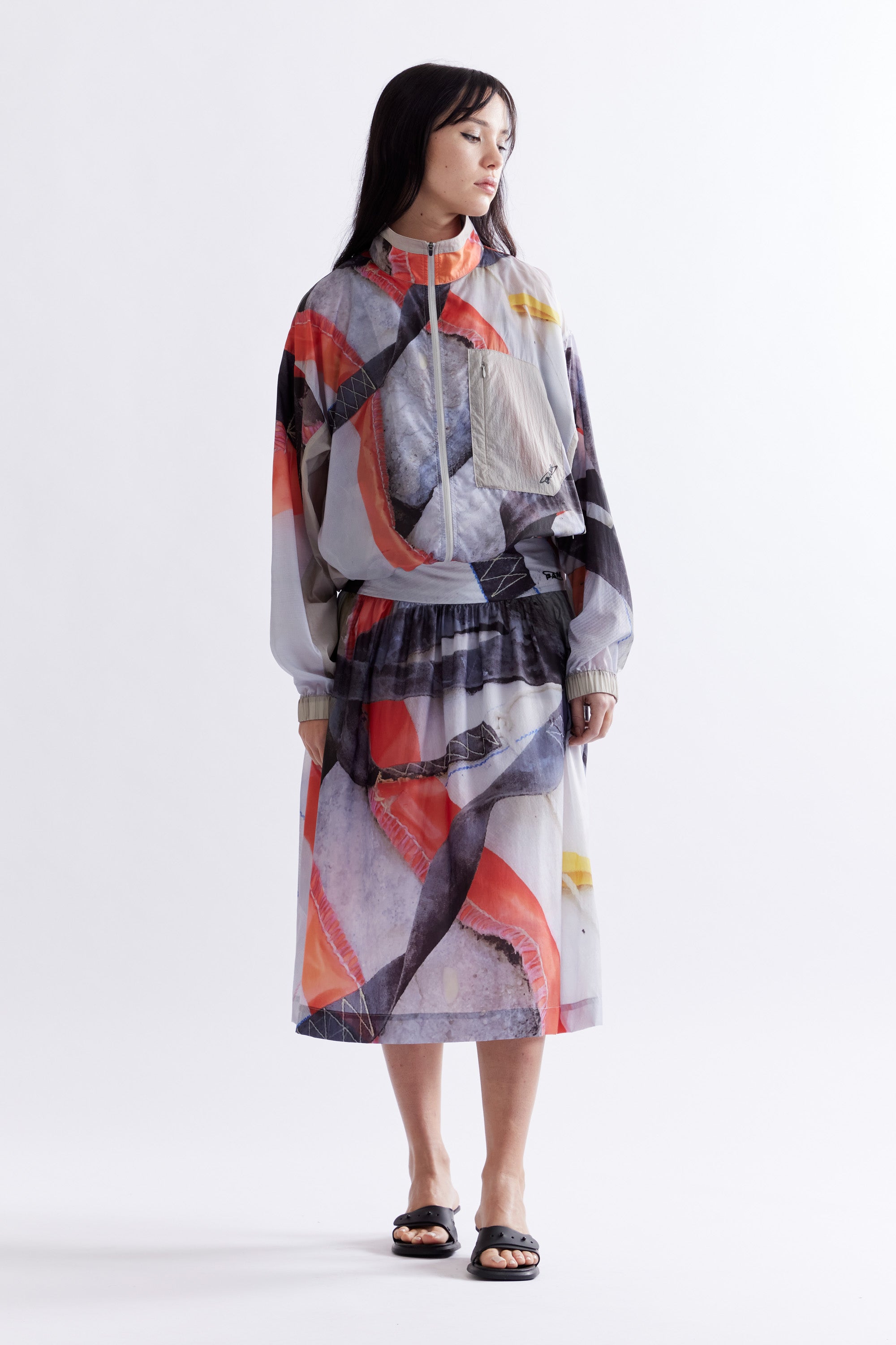 The RUE DE LANCRY MAXI SKIRT available online with global shipping, and in PAM Stores Melbourne and Sydney.