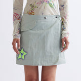 The SOUVENIR MINI SKIRT - COCO STAR available online with global shipping, and in PAM Stores Melbourne and Sydney.
