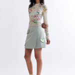 The SOUVENIR MINI SKIRT - COCO STAR available online with global shipping, and in PAM Stores Melbourne and Sydney.