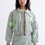 The SOUVENIR FLIGHT JACKET - COCO STAR available online with global shipping, and in PAM Stores Melbourne and Sydney.