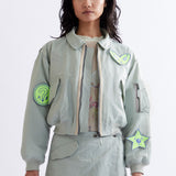 The SOUVENIR FLIGHT JACKET - COCO STAR available online with global shipping, and in PAM Stores Melbourne and Sydney.