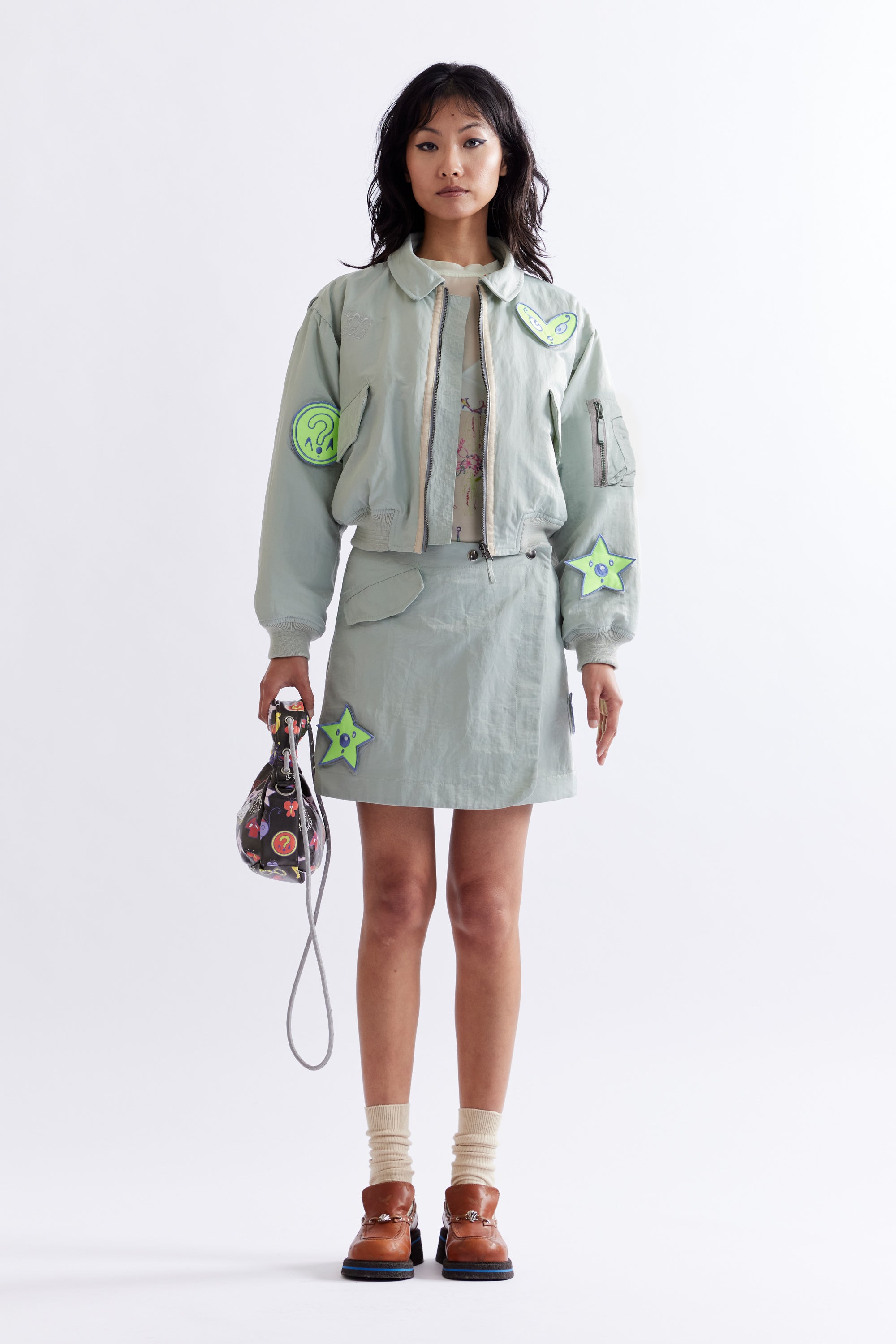 The SOUVENIR MINI SKIRT - COCO STAR available online with global shipping, and in PAM Stores Melbourne and Sydney.