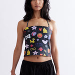 The COCO HALTER NECK TOP available online with global shipping, and in PAM Stores Melbourne and Sydney.