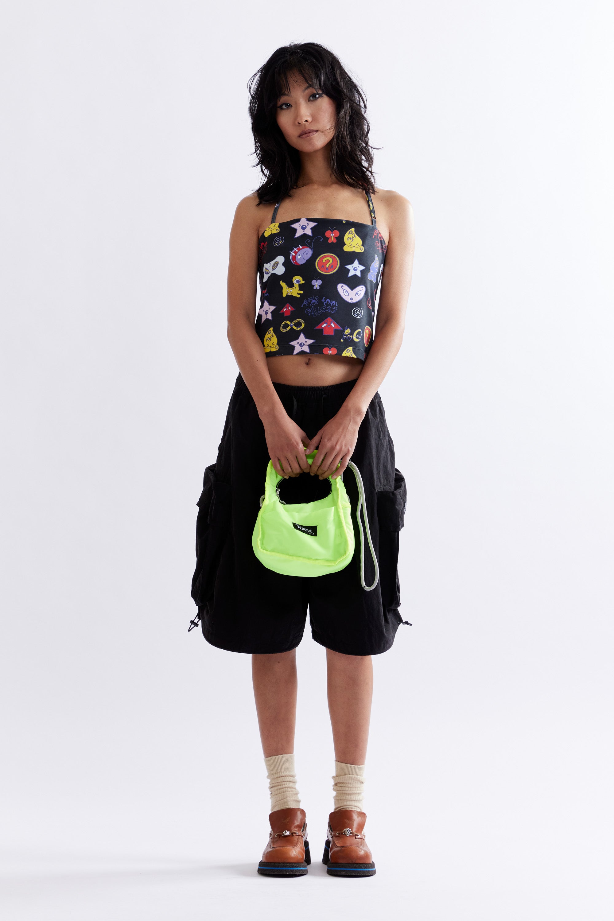 The COCO HALTER NECK TOP available online with global shipping, and in PAM Stores Melbourne and Sydney.