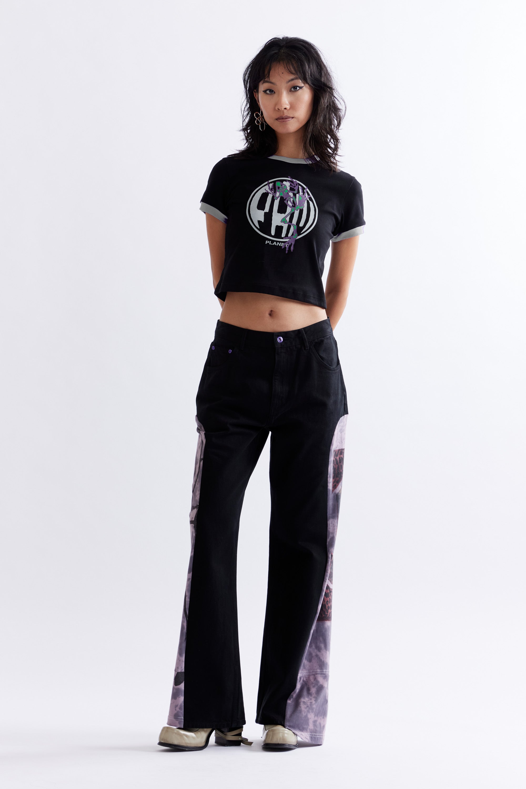 The WHITMAN PARK UPCYCLE JEAN available online with global shipping, and in PAM Stores Melbourne and Sydney.