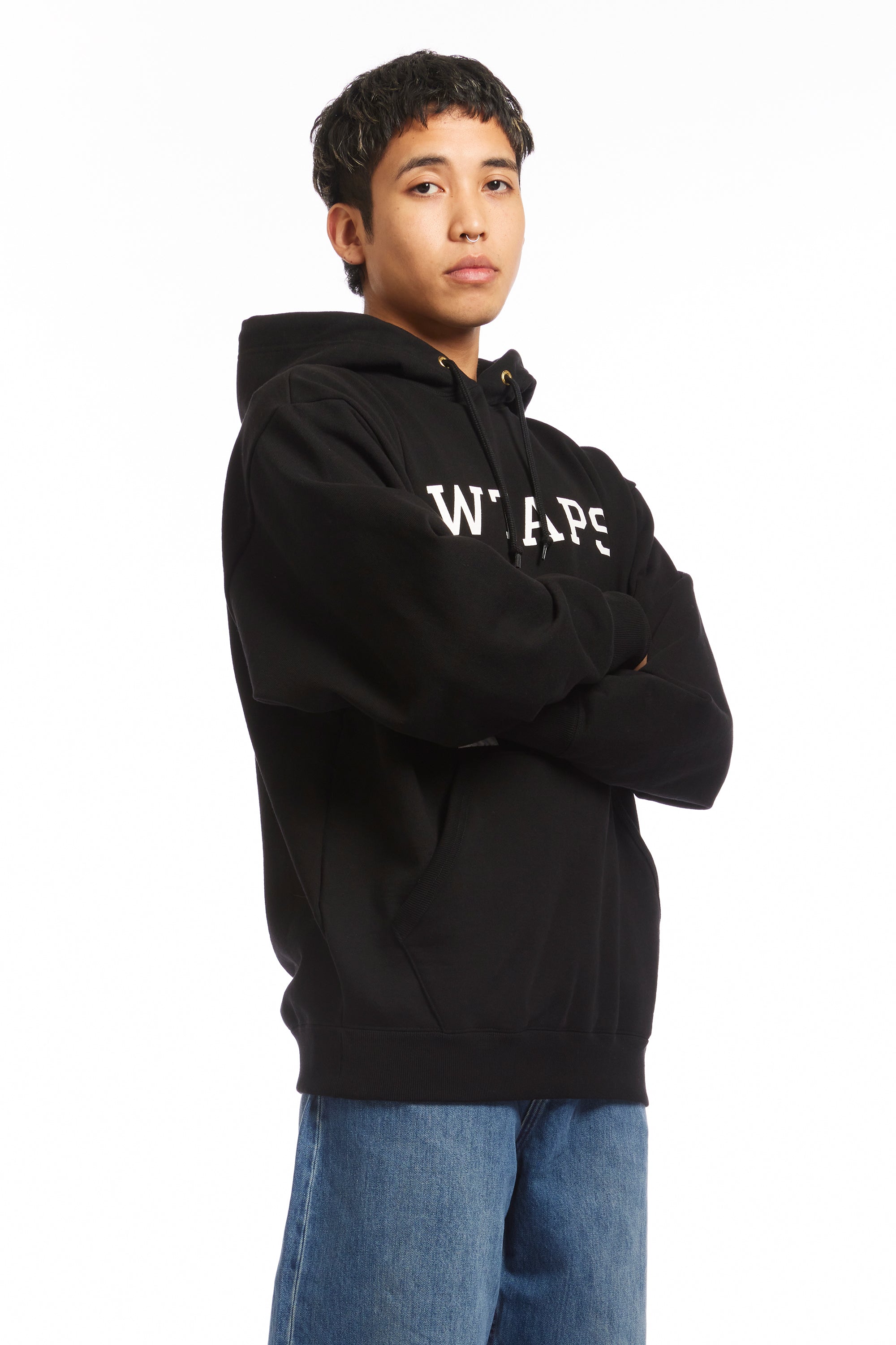 The ACADEMY / HOODY / COTTON BLACK available online with global shipping, and in PAM Stores Melbourne and Sydney.