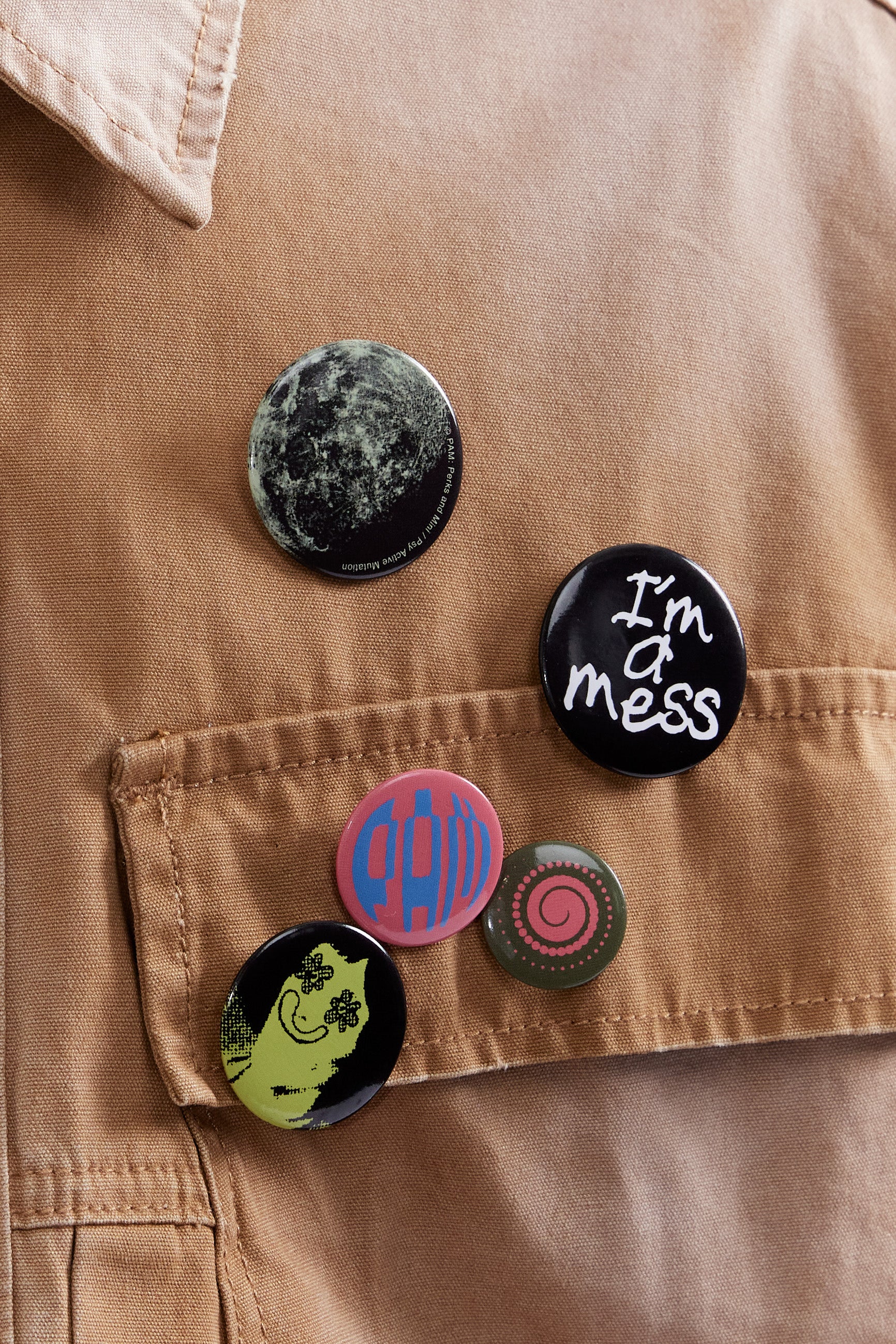 The P.A.M. LUNACY - BADGE PACK available online with global shipping, and in PAM Stores Melbourne and Sydney.