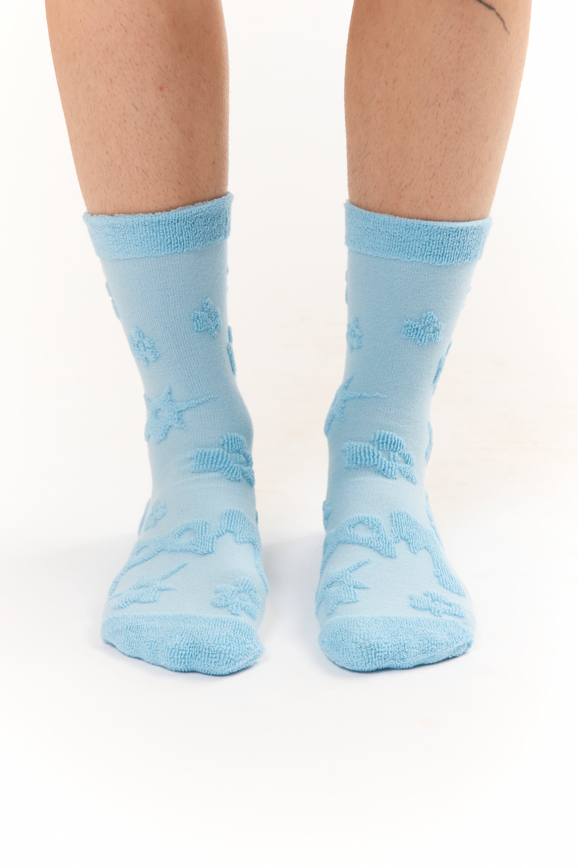 TEXTURE GESTURES SOCKS - BABY BLUE P.A.M. (Perks And Mini) TEXTURE GESTURES SOCKS - BABY BLUE P.A.M. (Perks And Mini)
