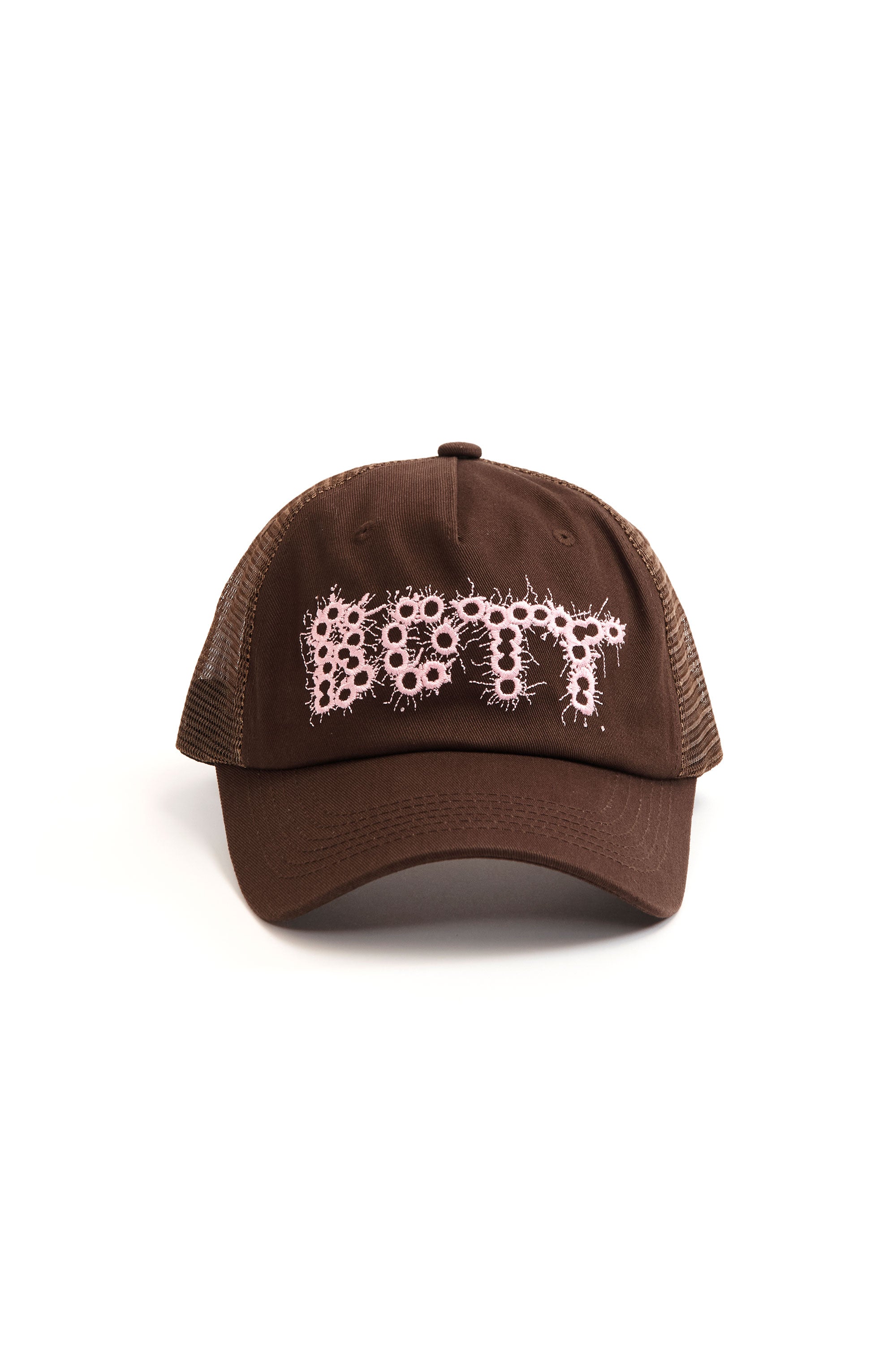 The BANG! Logo Mesh-back 5-Panel Cap Brown available online with global shipping, and in PAM Stores Melbourne and Sydney.