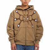 The Angel99 Zip Hoodie Beige available online with global shipping, and in PAM Stores Melbourne and Sydney.