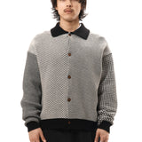 MULTI KNIT SHIRT JACKET BLACK