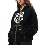 HAND-STITCHED FULL ZIP HOODIE
