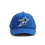 The B Logo 5-Panel Cap Blue available online with global shipping, and in PAM Stores Melbourne and Sydney.