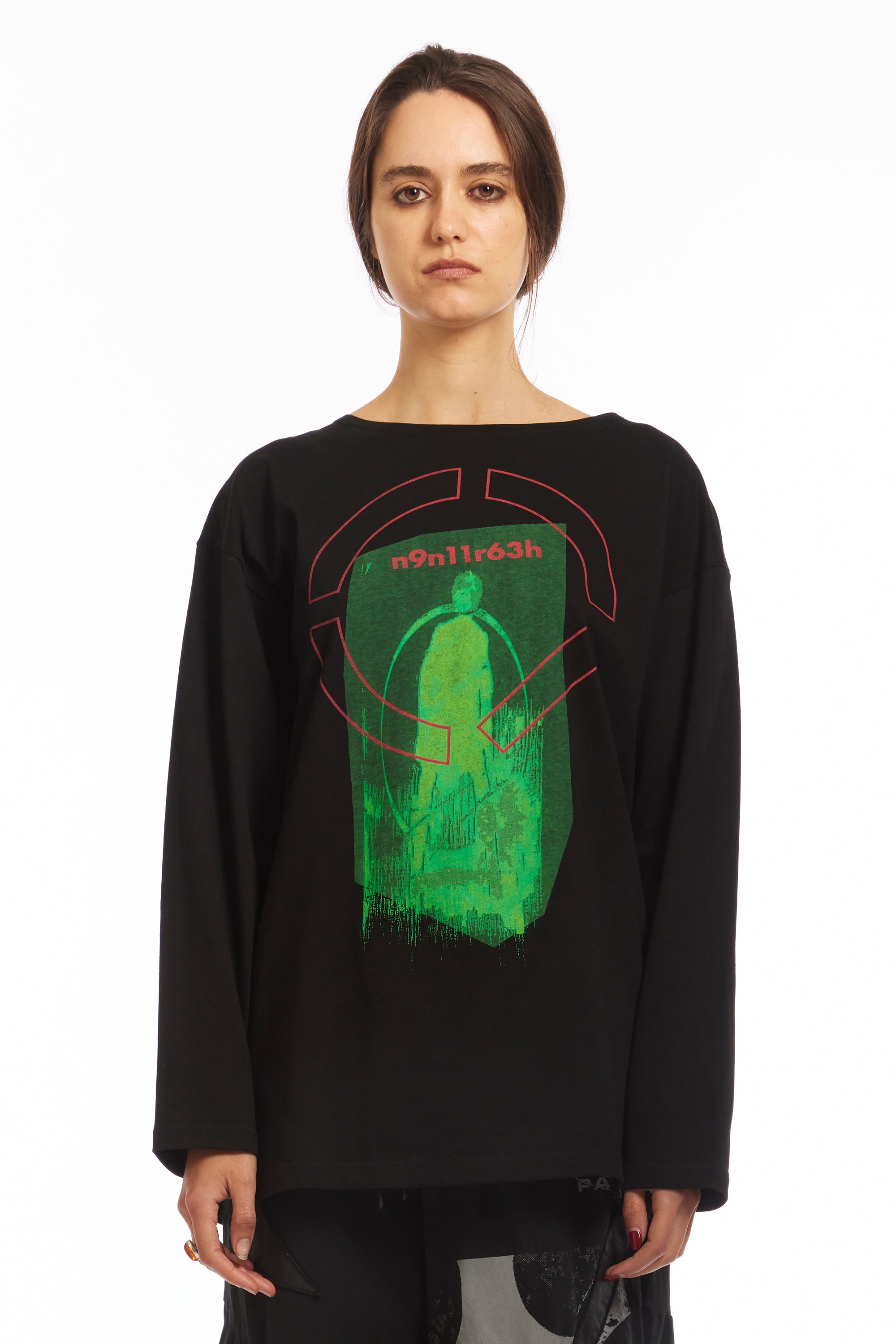 The CODE BOAT-NECK L/S TEE BLACK available online with global shipping, and in PAM Stores Melbourne and Sydney.