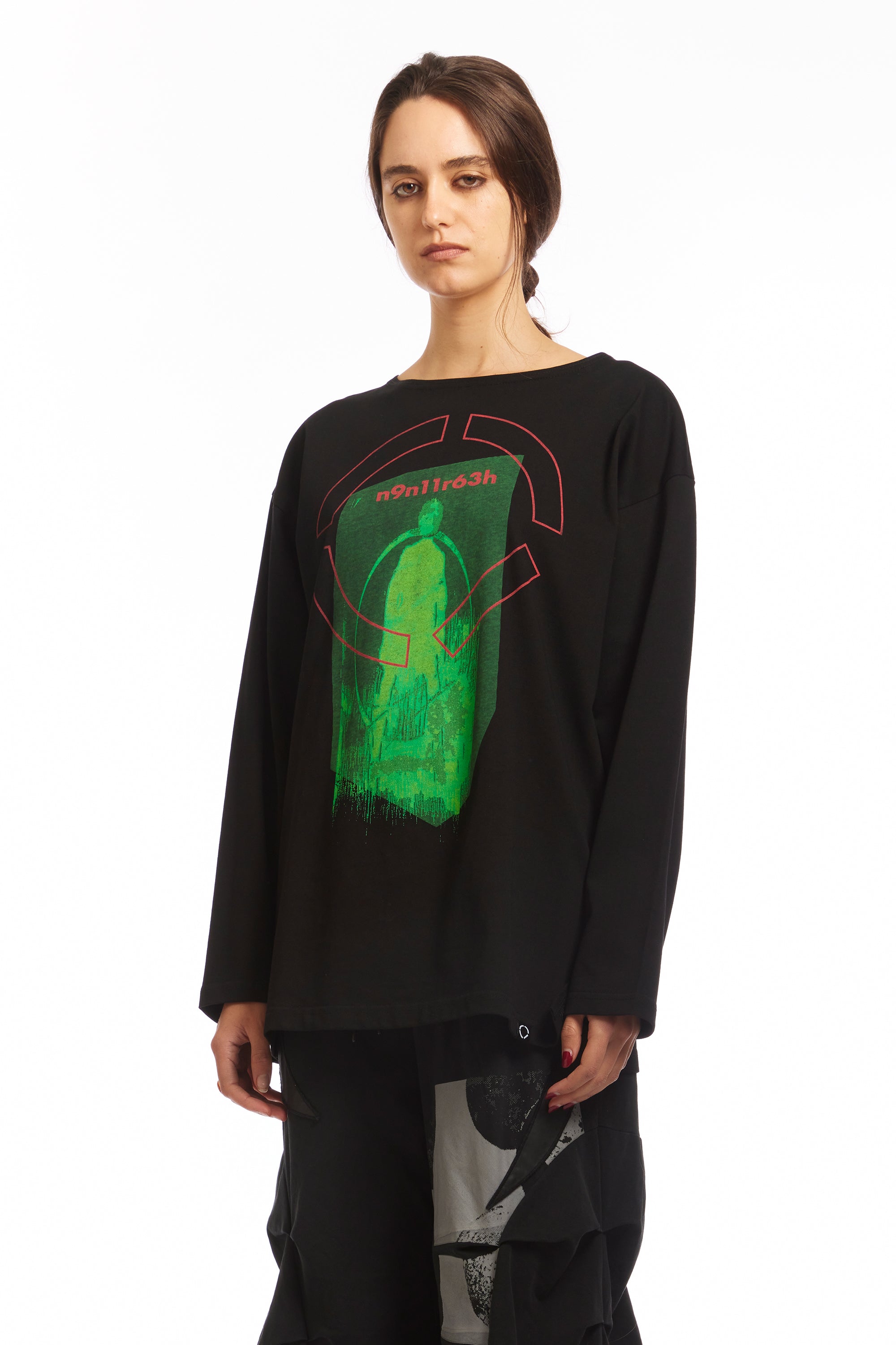 The CODE BOAT-NECK L/S TEE BLACK available online with global shipping, and in PAM Stores Melbourne and Sydney.