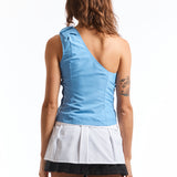 The BLUE BOW TOP available online with global shipping, and in PAM Stores Melbourne and Sydney.