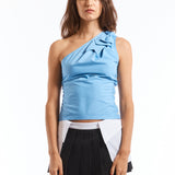 The BLUE BOW TOP available online with global shipping, and in PAM Stores Melbourne and Sydney.