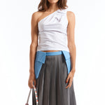 The GREY I HEART ME LOCK HANDBAG available online with global shipping, and in PAM Stores Melbourne and Sydney.