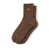 The Mini OG Logo Socks Brown available online with global shipping, and in PAM Stores Melbourne and Sydney.