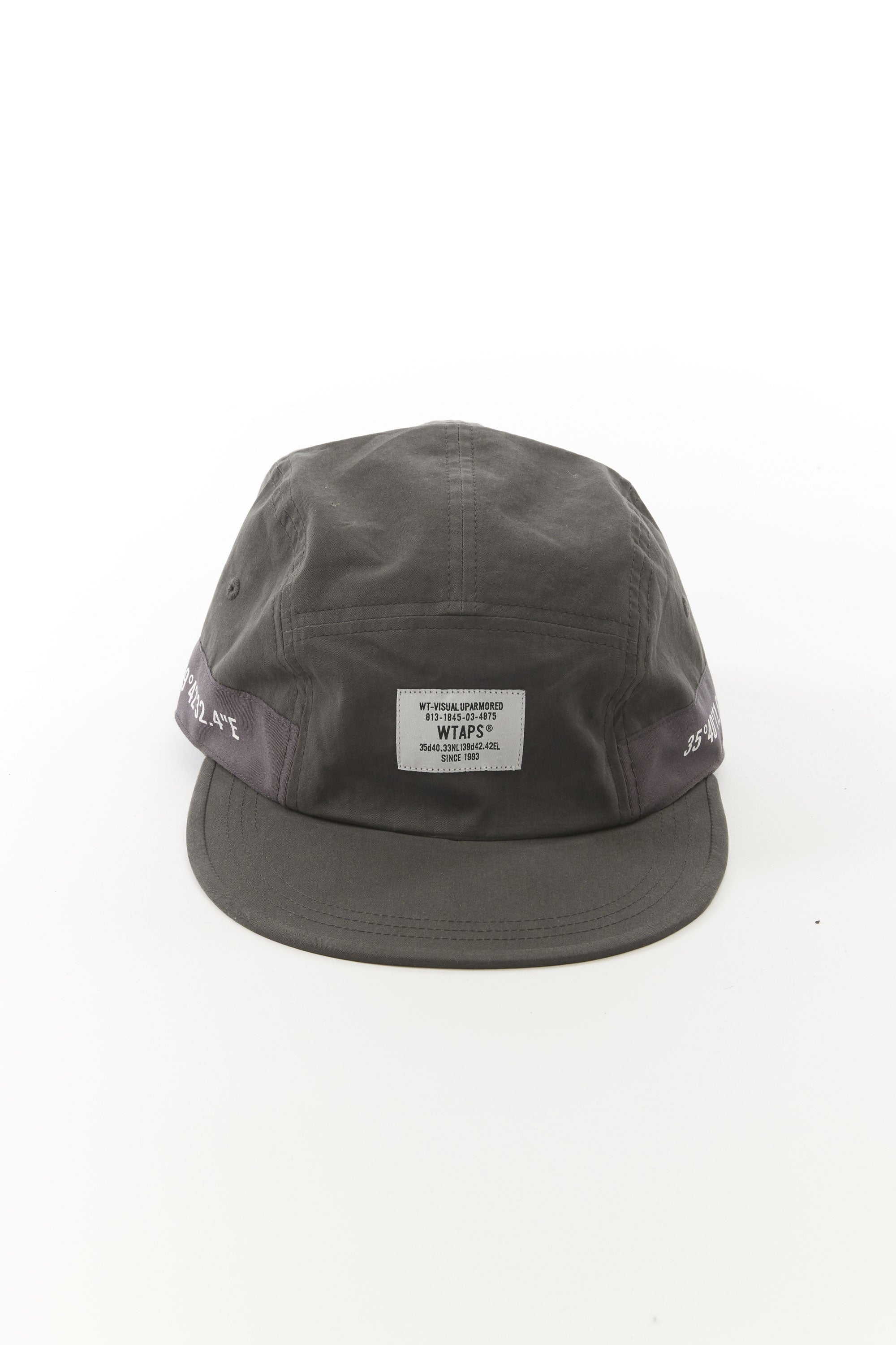 The WTAPS - T-7 GPS WEATHER CAP CHARCOAL available online with global shipping, and in PAM Stores Melbourne and Sydney.