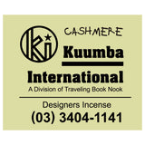 The KUUMBA - DESIGNERS INCENSE CASHMERE available online with global shipping, and in PAM Stores Melbourne and Sydney.