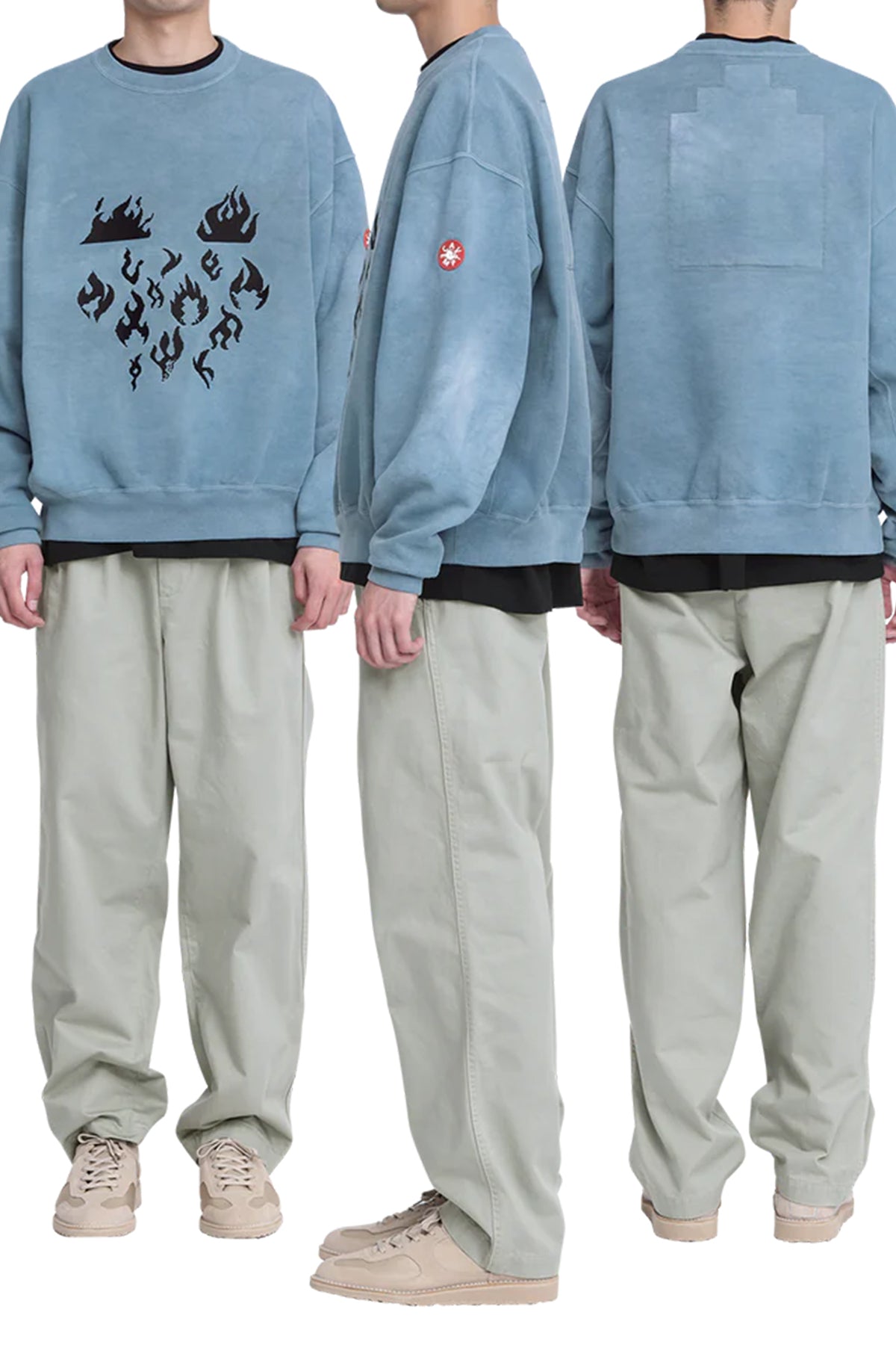The CASUAL TWO TUCK PANTS GREY available online with global shipping, and in PAM Stores Melbourne and Sydney.