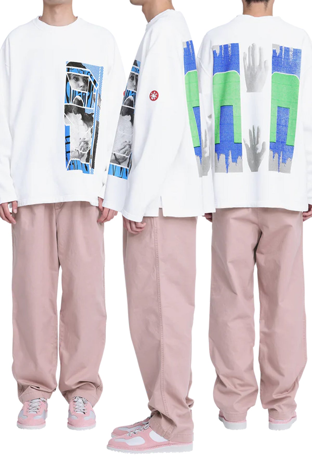 The CASUAL TWO TUCK PANTS PINK available online with global shipping, and in PAM Stores Melbourne and Sydney.