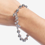 The CELESTIAL ORBS BALL AND CHAIN BRACELET available online with global shipping, and in PAM Stores Melbourne and Sydney.