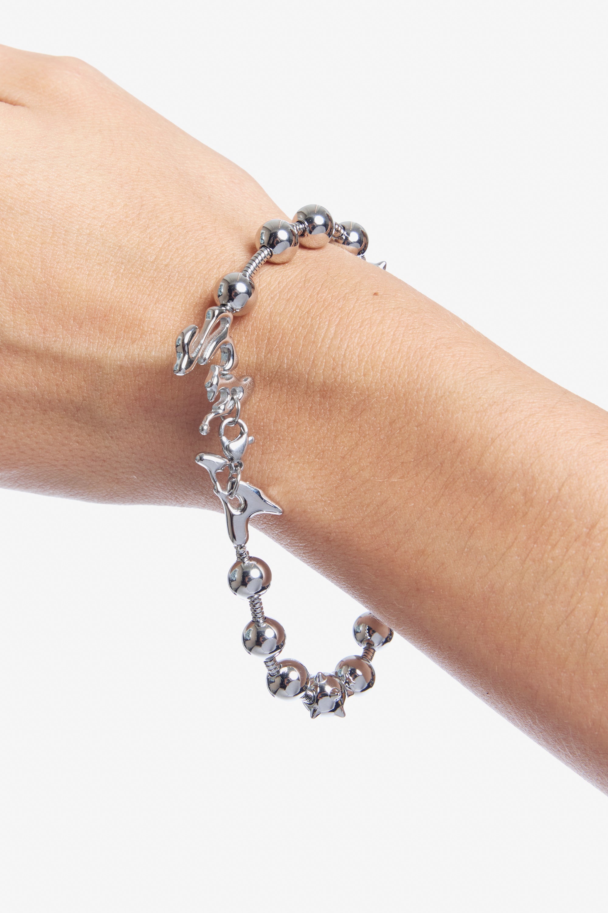 The CELESTIAL ORBS BALL AND CHAIN BRACELET available online with global shipping, and in PAM Stores Melbourne and Sydney.