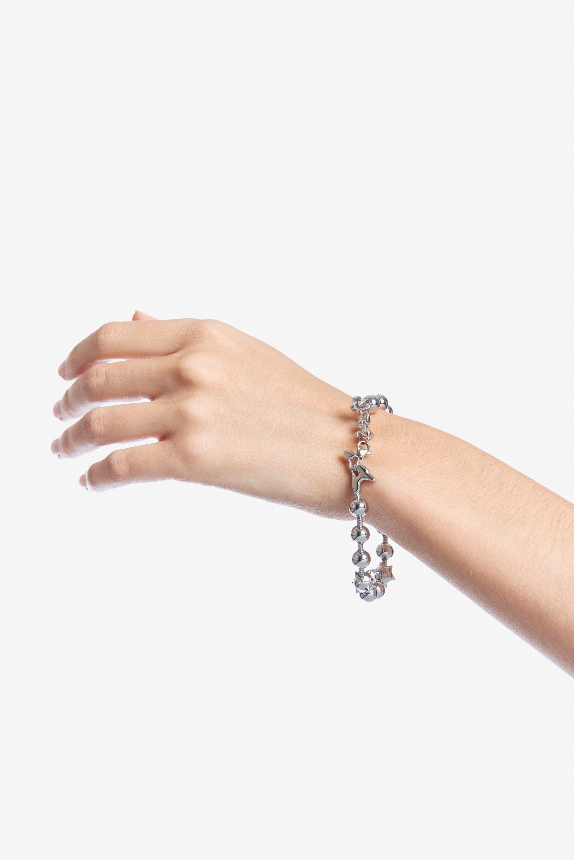 The CELESTIAL ORBS BALL AND CHAIN BRACELET available online with global shipping, and in PAM Stores Melbourne and Sydney.