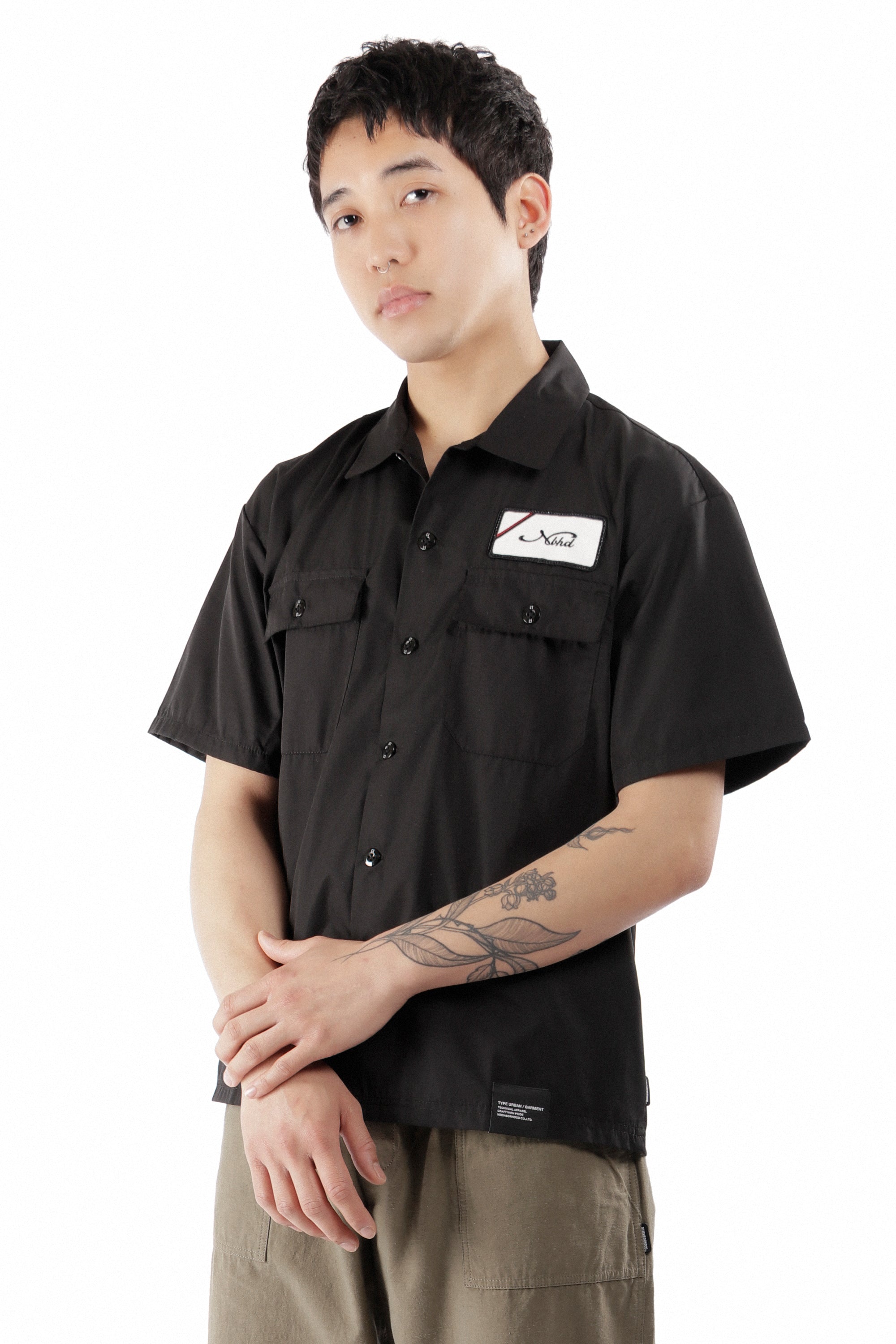 The CLASSIC WORK SHIRT SS-1 BLACK available online with global shipping, and in PAM Stores Melbourne and Sydney.