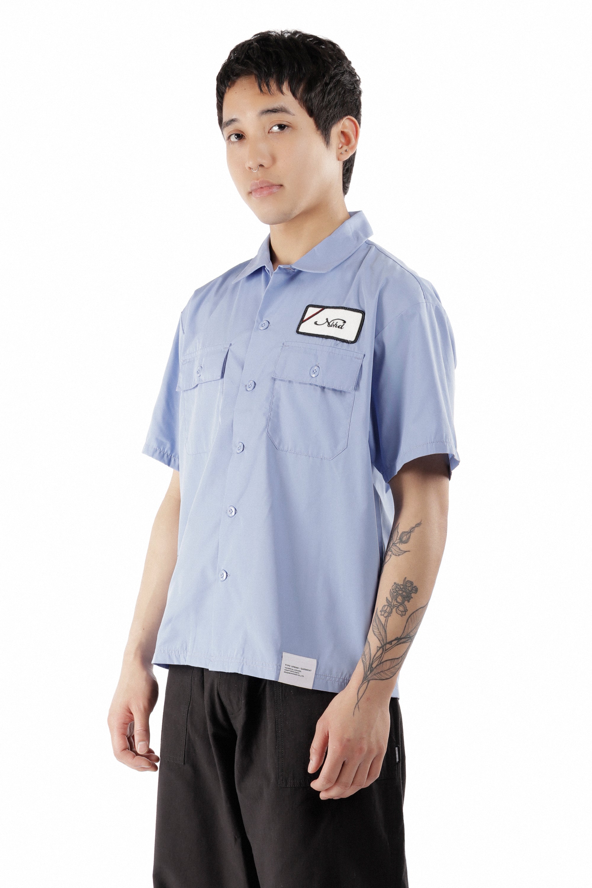 The CLASSIC WORK SHIRT SS-1 BLUE available online with global shipping, and in PAM Stores Melbourne and Sydney.