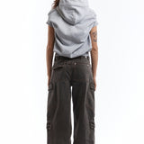 The LONG STRAP CROPPED HOODIE available online with global shipping, and in PAM Stores Melbourne and Sydney.
