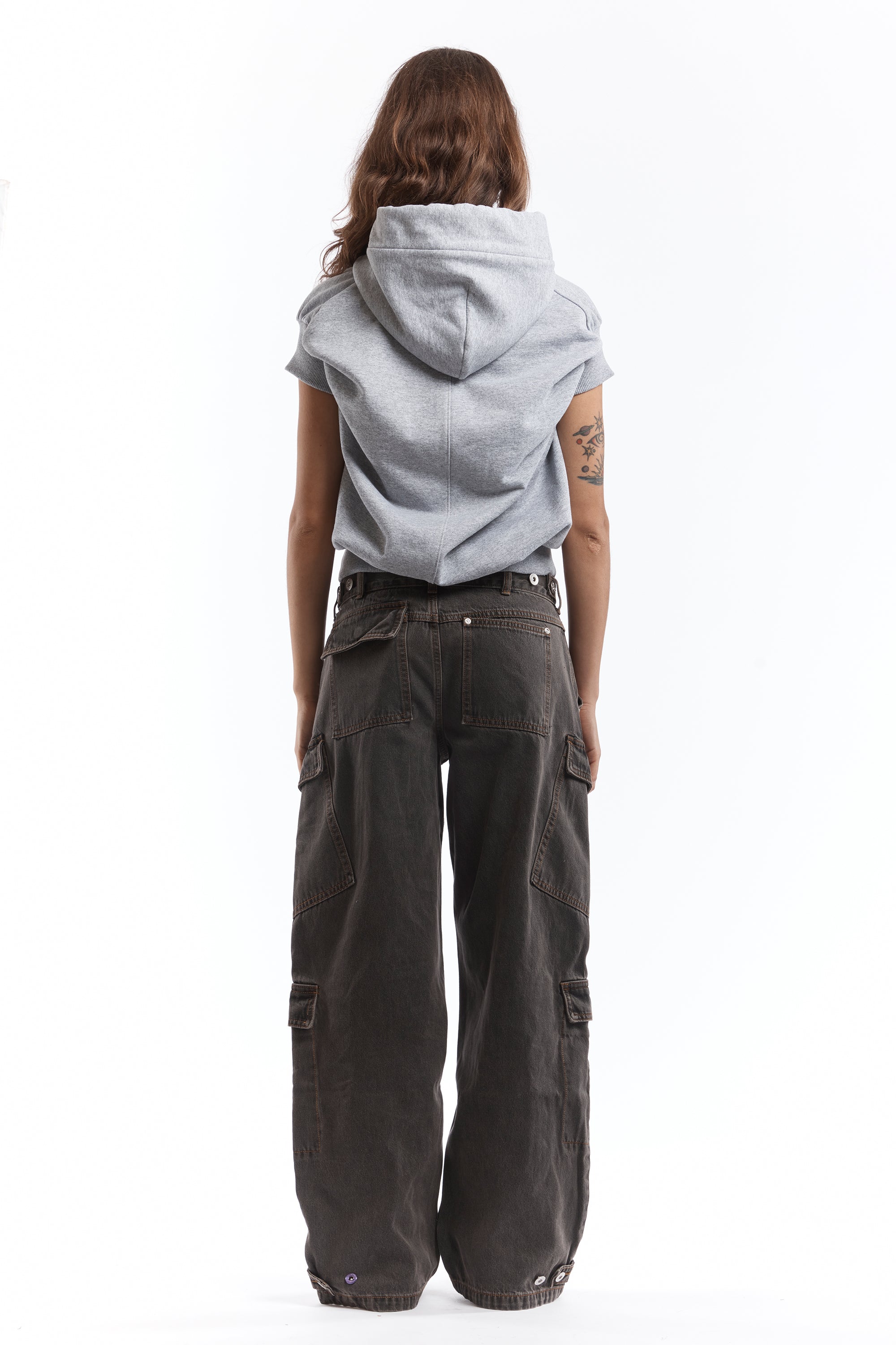 The LONG STRAP CROPPED HOODIE available online with global shipping, and in PAM Stores Melbourne and Sydney.