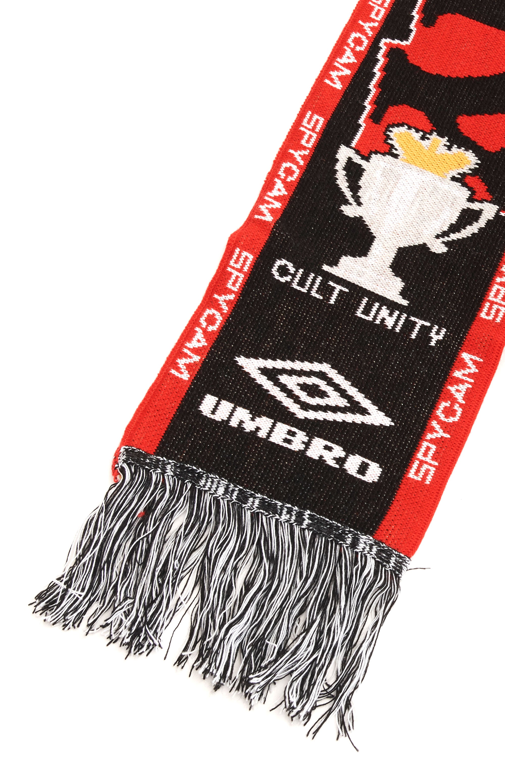 The Cult Unity Scarf Black Red available online with global shipping, and in PAM Stores Melbourne and Sydney.
