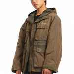 The FADED MP JACKET OLIVE DRAB available online with global shipping, and in PAM Stores Melbourne and Sydney.