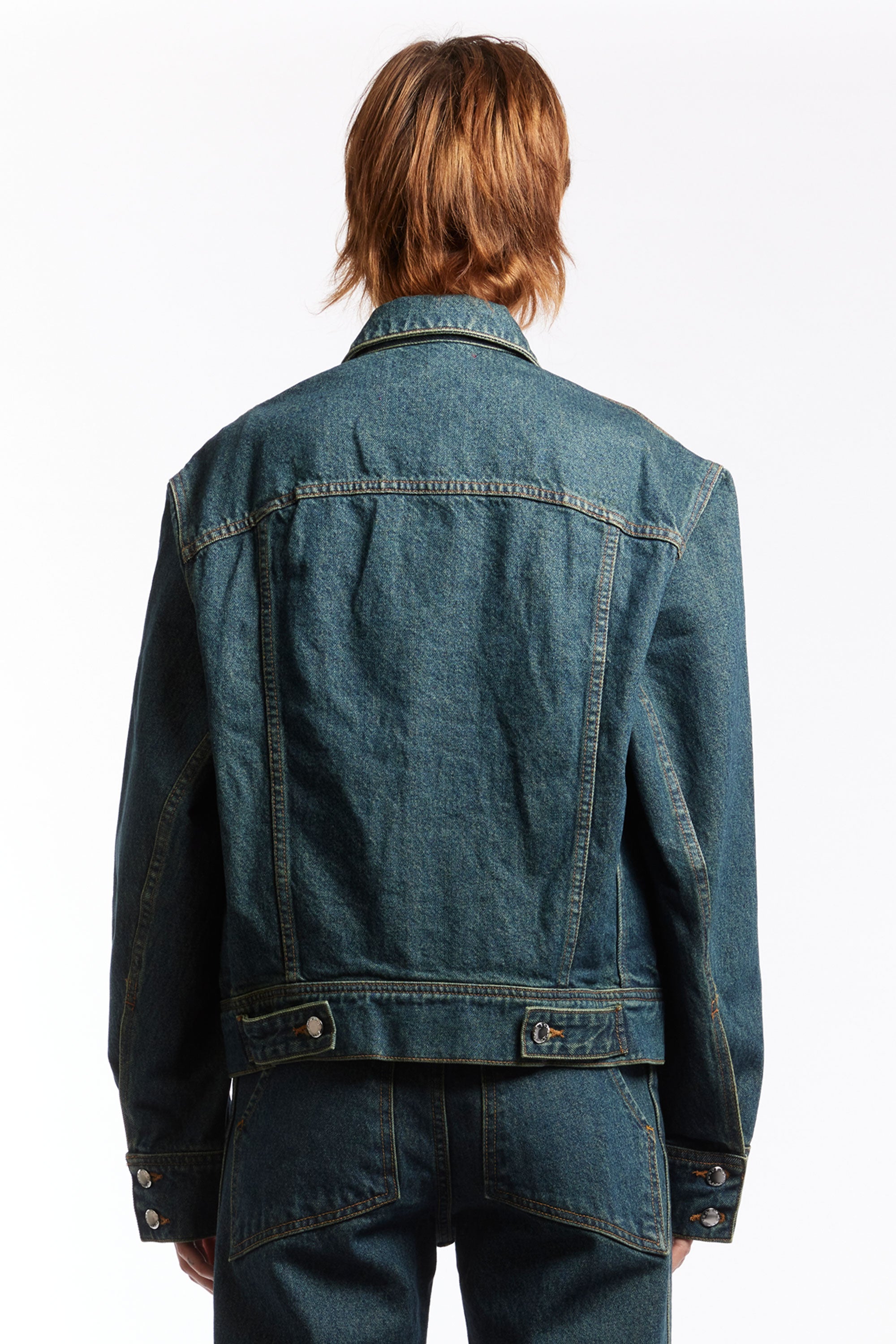 The ECKHAUS LATTA - EL JACKET NEW BLUE  available online with global shipping, and in PAM Stores Melbourne and Sydney.