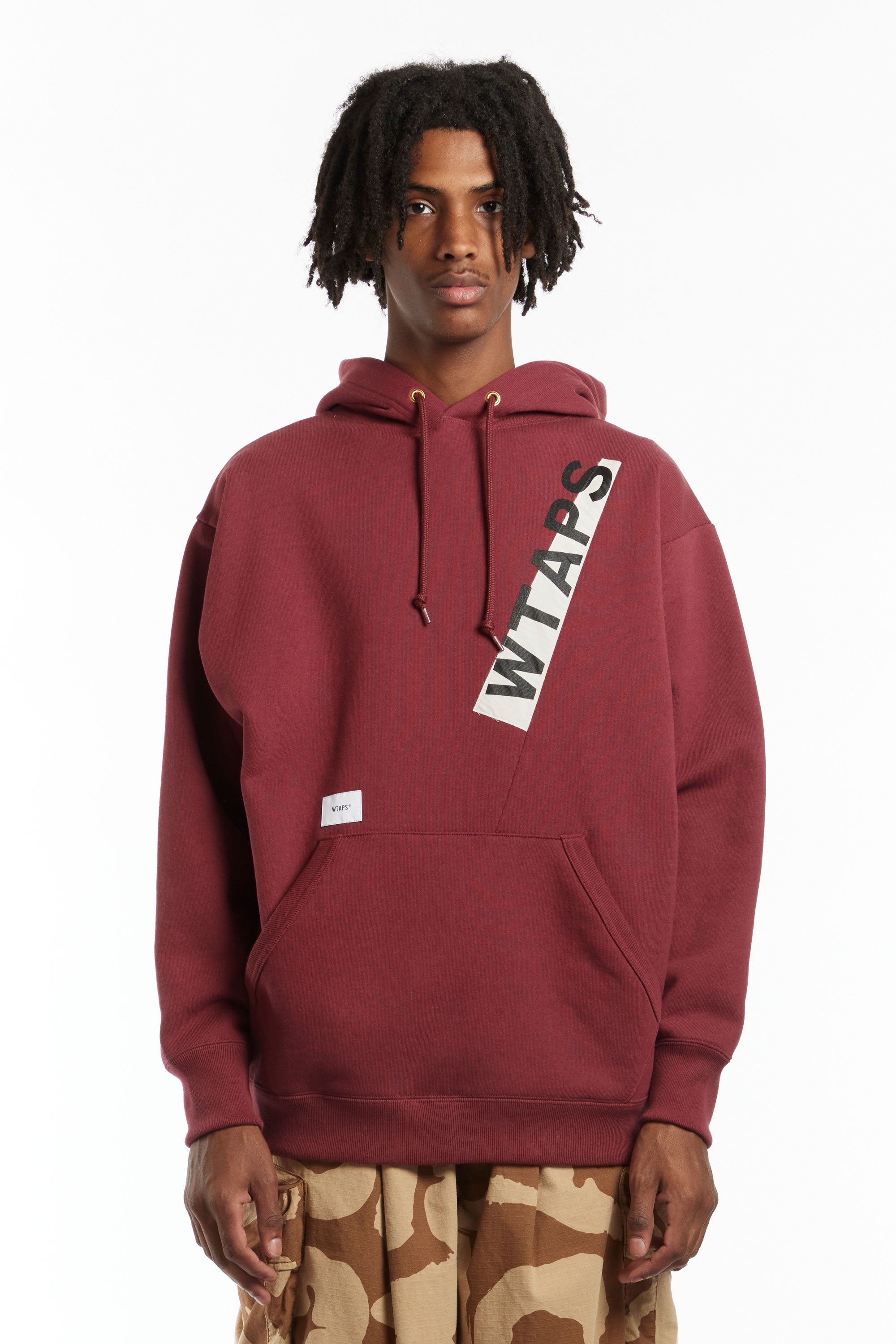 The WTAPS - OBJ 03 DISARMAMENT HOODY BURGUNDY available online with global shipping, and in PAM Stores Melbourne and Sydney.