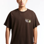 The PELVIS - DJAY TOOLS 3 TEE BROWN available online with global shipping, and in PAM Stores Melbourne and Sydney.
